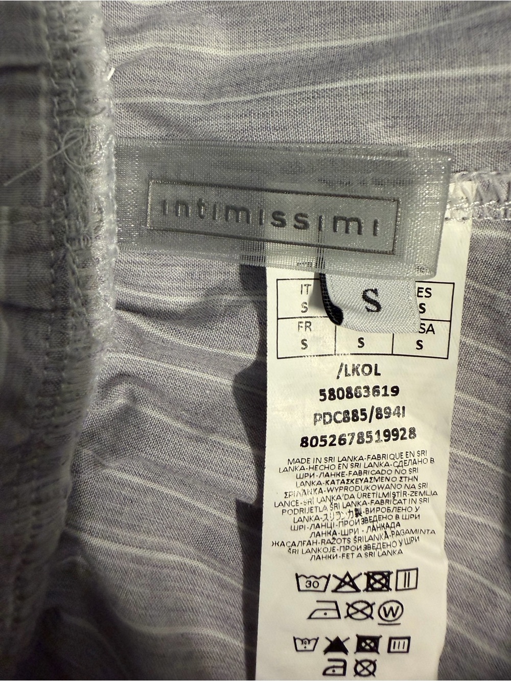 intimissimi Light Gray Pajamas Lounge Shorts - Picture 7 of 7